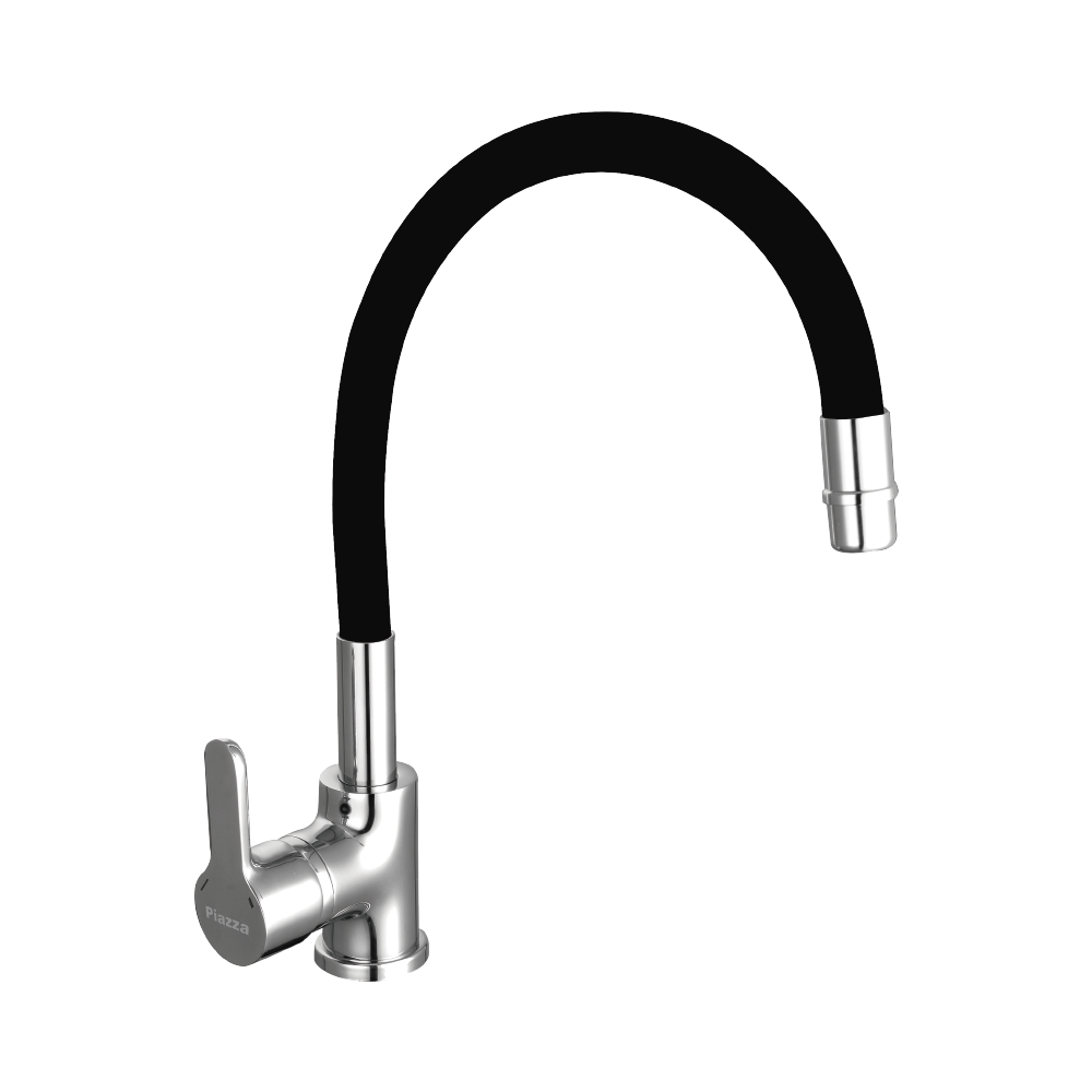 [23247] GRIFERIA COCINA MONOCOMANDO GOURMET PIAZZA EMBLEM - NEGRA - FLEXIBLE - 5 AÑOS DE GARANTIA [10016NE]