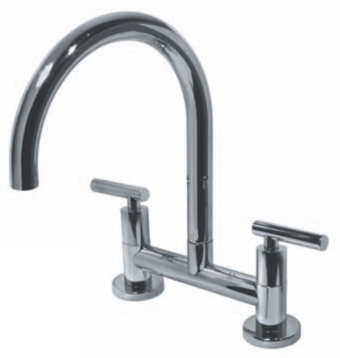 [23273] GRIFERÍA MESADA COCINA BICOMANDO SUN LEVER CROMO - HIDROMET - 10 AÑOS DE GARANTÍA [04581CRCR]