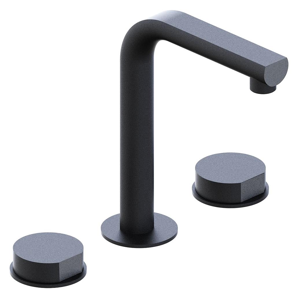 [23692] GRIFERÍA LAVATORIO BICOMANDO LUXURY NEGRO - HIDROMET - 10 AÑOS DE GARANTÍA [15006NEGR]