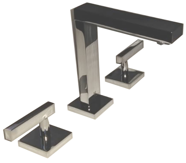 [23748] GRIFERÍA LAVATORIO BICOMANDO BLOCK LEVER CROMO - HIDROMET - 10 AÑOS DE GARANTÍA [03406CRCR]