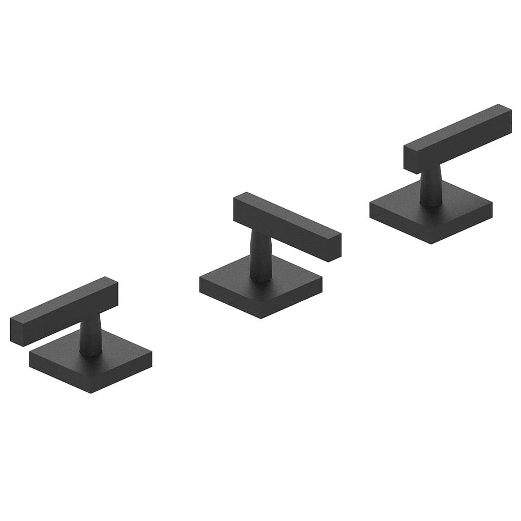 [23763] GRIFERÍA BIDET BICOMANDO BLOCK LEVER NEGRO - HIDROMET - 10 AÑOS DE GARANTÍA [03407NEGR]