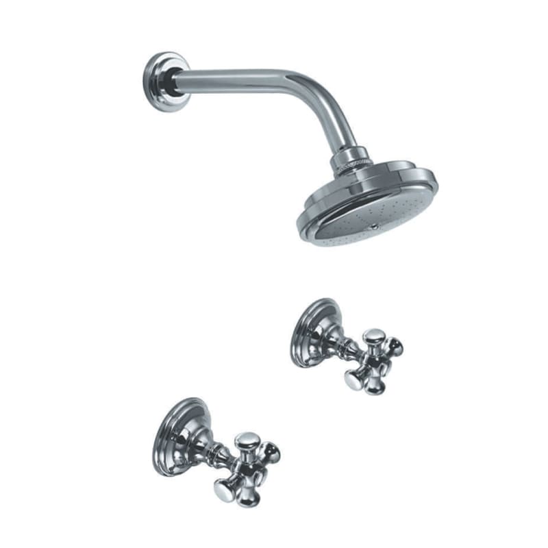 [23852] GRIFERÍA DUCHA BICOMANDO SIN TRANSFERENCIA BEVERLY CRUZ CROMO - HIDROMET - 10 AÑOS DE GARANTÍA [00404CRCR]