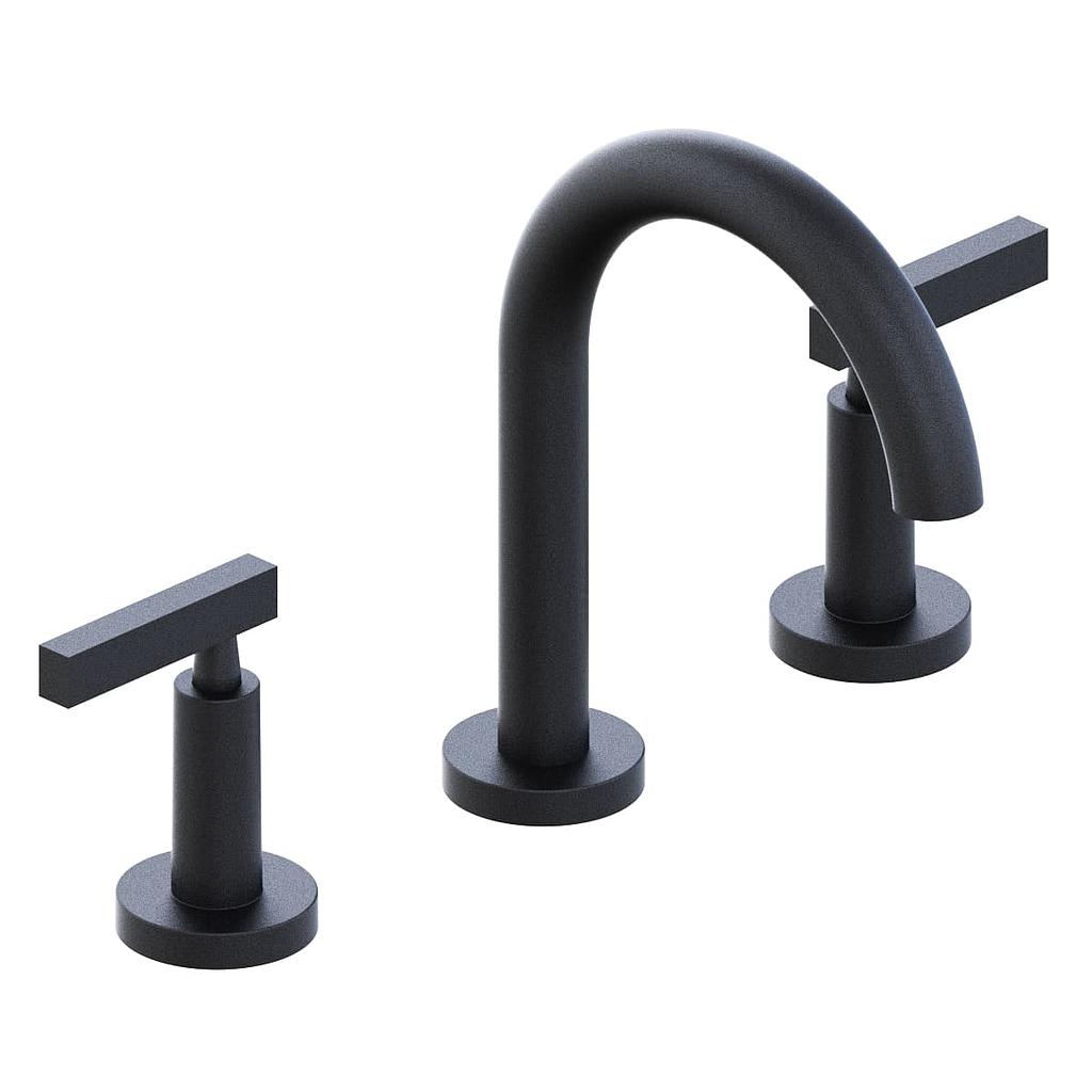 [23917] GRIFERÍA LAVATORIO BICOMANDO LOOK LEVER NEGRO - HIDROMET - 10 AÑOS DE GARANTÍA [31106NEGR]