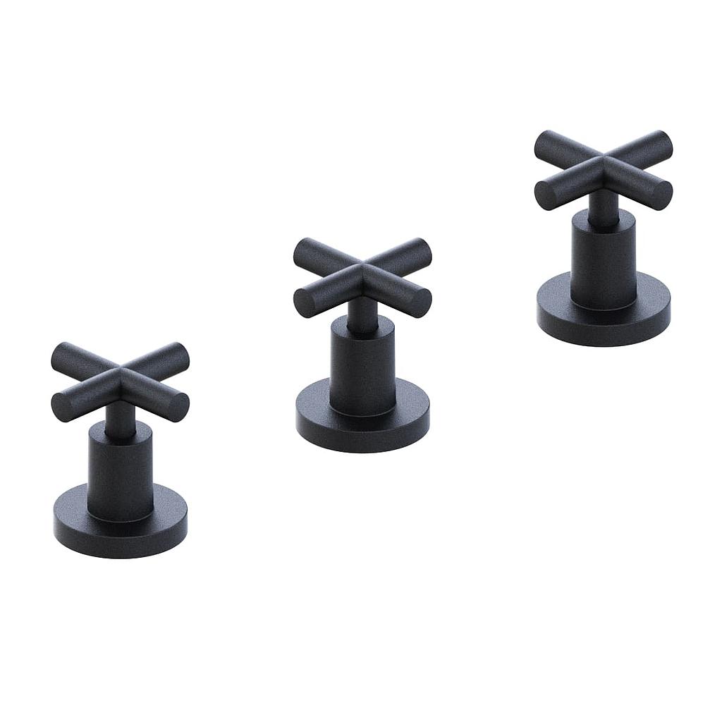 [23947] GRIFERÍA BIDET BICOMANDO SUN CRUZ NEGRO - HIDROMET - 10 AÑOS DE GARANTÍA [4502NEGR]