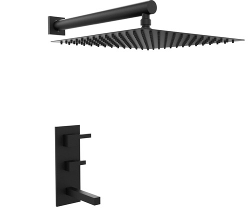 [24101] GRIFERÍA DUCHA MONOCOMANDO CON TRANSFERENCIA ONE BLOCK NEGRO - HIDROMET - 10 AÑOS DE GARANTÍA [3503NEGR]