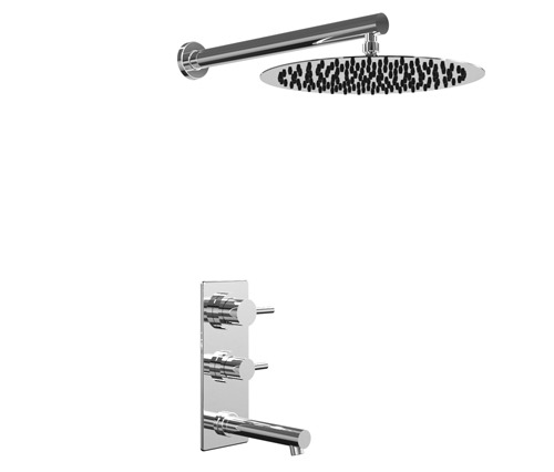 [24109] GRIFERÍA DUCHA MONOCOMANDO CON TRANSFERENCIA ONE CROMO - HIDROMET - 10 AÑOS DE GARANTÍA [03003CRCR]