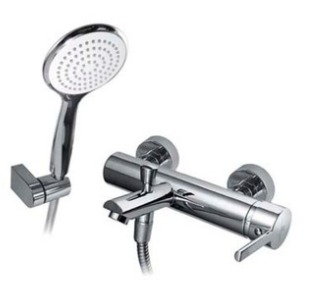 [24149] GRIFERÍA DUCHA EXTERIOR MONOCOMANDO CON TRANSFERENCIA STORM CROMO - HIDROMET - 10 AÑOS DE GARANTÍA [04805CRCR]
