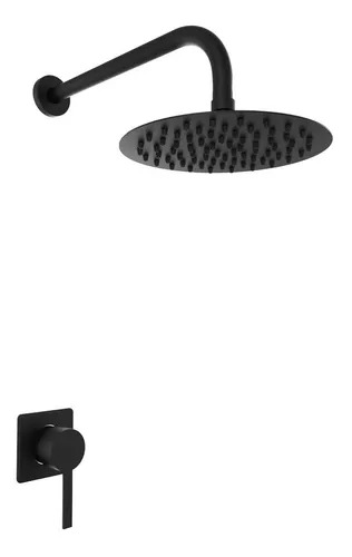 [24156] GRIFERÍA DUCHA MONOCOMANDO SIN TRANSFERENCIA STORM NEGRO - HIDROMET - 10 AÑOS DE GARANTÍA [4814NEGR]