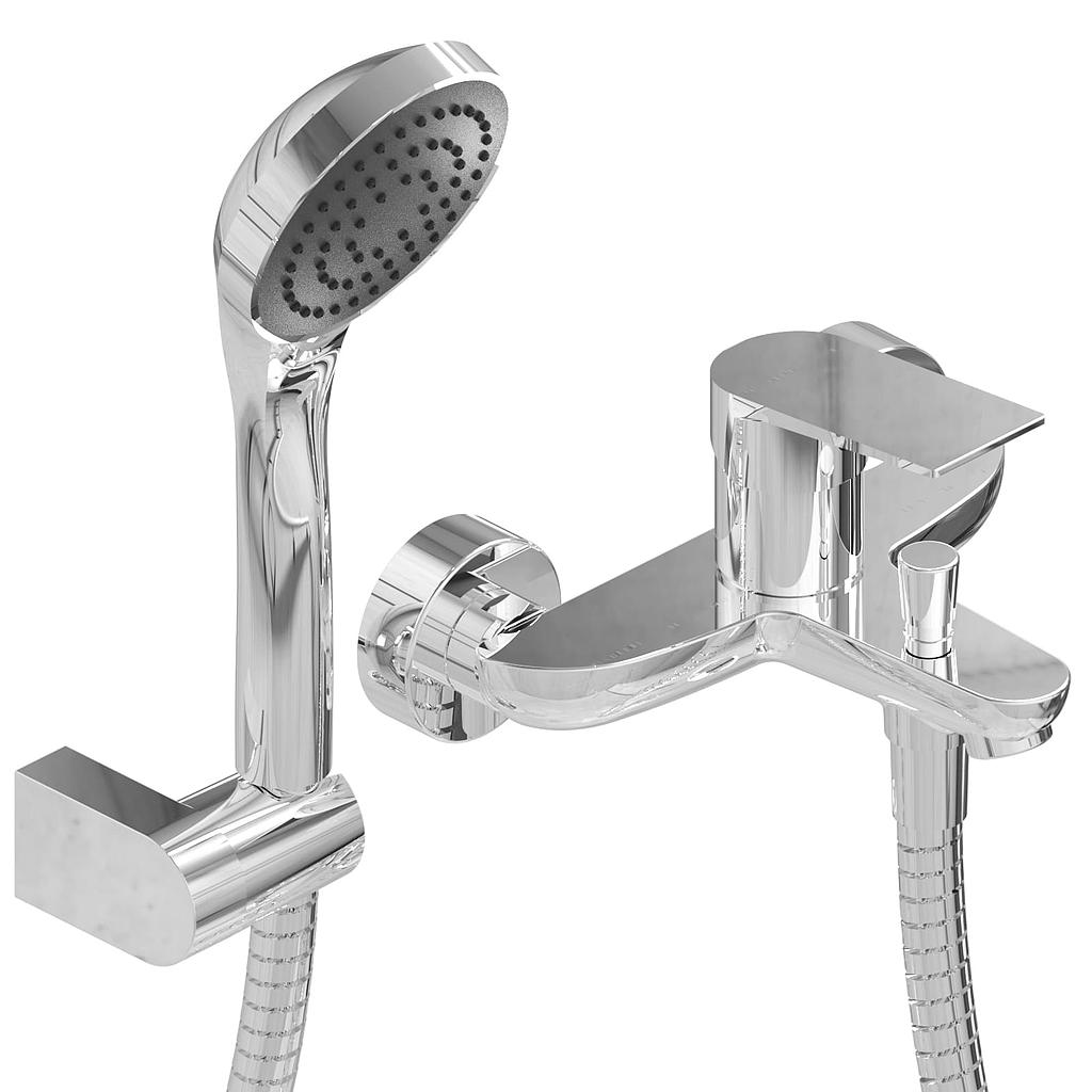 [24163] GRIFERÍA DUCHA EXTERIOR MONOCOMANDO CON TRANSFERENCIA RAPTOR CROMO - HIDROMET - 10 AÑOS DE GARANTÍA [9477CRCR]