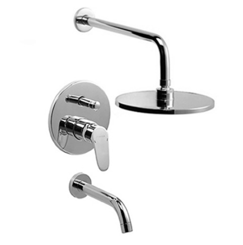 [24217] GRIFERÍA MONOCOMANDO DOT DUCHA EMBUTIR CON TRANSFERENCIA CROMO PIAZZA [10106] [DISCONTINUO]