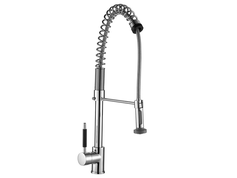 [24237] GRIFERÍA MONOCOMANDO GOURMET COCINA MESADA CON ROCIADOR EXTRAIBLE CROMO PIAZZA [10308]