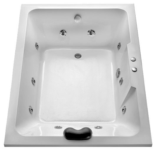 [24441] BAÑERA HIDROMASAJE DE LUJO DOBLE DE 1650mm PIAZZA [BH165LD]