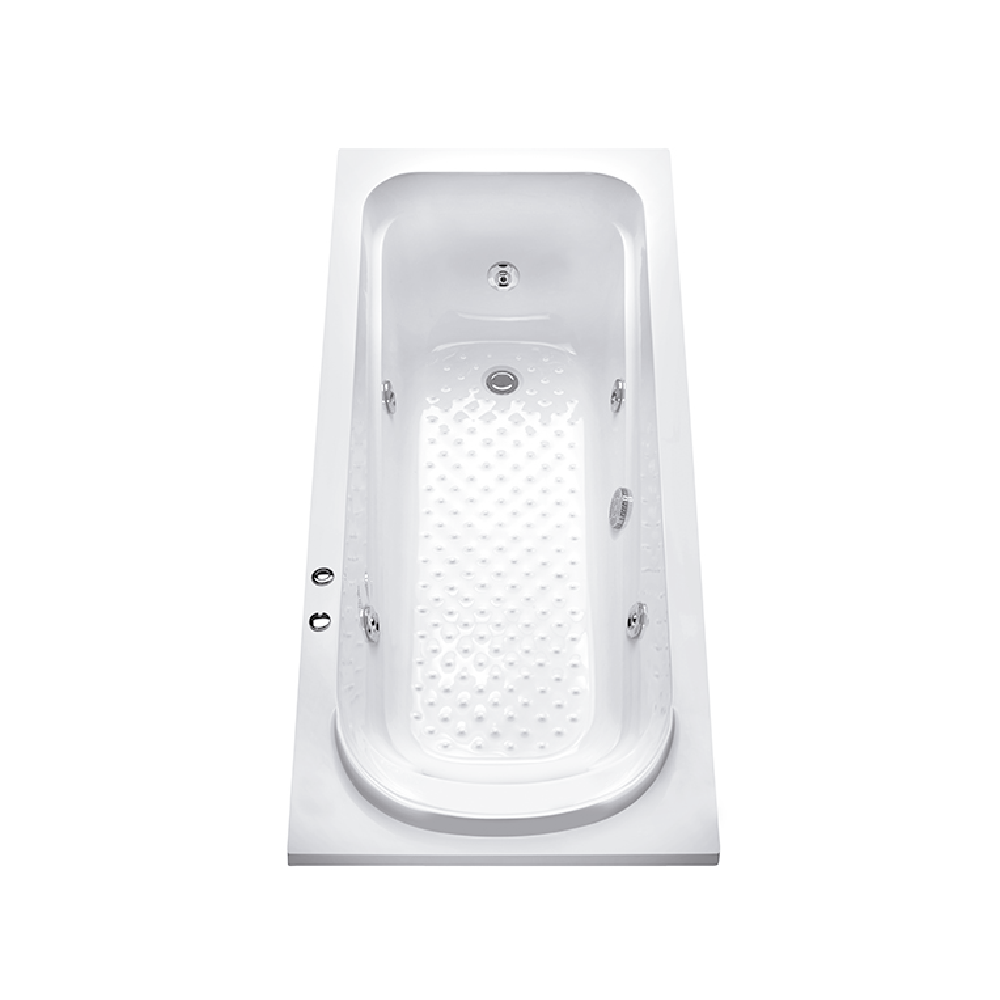 [24445] BAÑERA HIDROMASAJE STANDARD 1700mm CON CAJON PIAZZA [BH170SC]