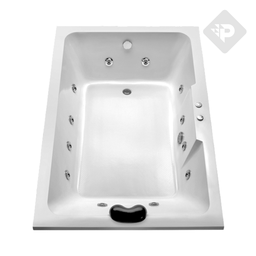 [24446] BAÑERA HIDROMASAJE LUJO DOBLE DE 1850mm PIAZZA [BH185LD]