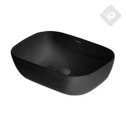 [24502] BACHA APOYO RECTANGULAR  - LAVATORIO PILETA -  NEGRO - PIAZZA [A426NE]