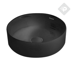 [24504] BACHA APOYO REDONDA - LAVATORIO PILETA BAÑO -  NEGRO - PIAZZA [A524NE]