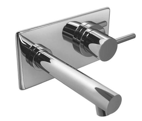 [25559] GRIFERÍA LAVATORIO DE PARED ONE CROMO - HIDROMET - 10 AÑOS DE GARANTÍA [03080CRCR]