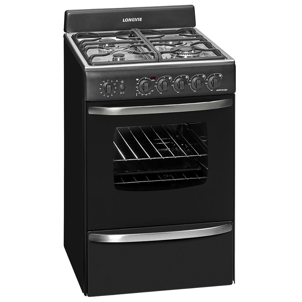 [25588] COCINA PREMIUM A GAS LONGVIE 56CM - GRAFITO -EFICIENCIA A++ [19501G]