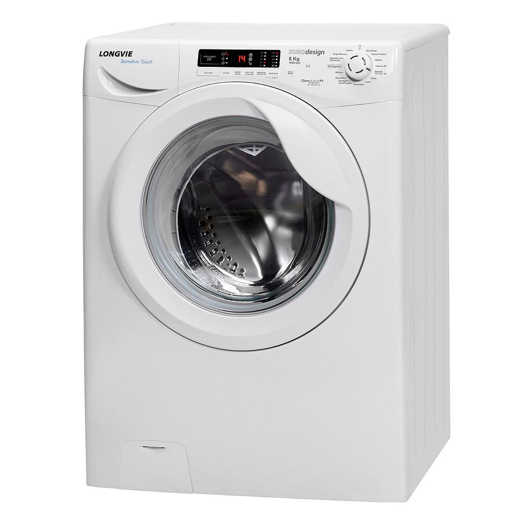 [25620] LAVARROPAS PREMIUM  8KG - 1.000 RPM CARGA FRONTAL  BLANCO -  LONGVIE [L18010]