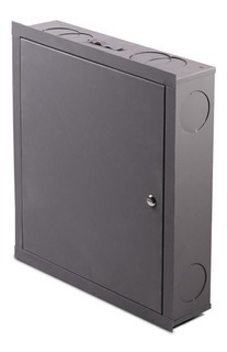 [25949] GABINETE 650x450x110 CON SOPORTE, TAPA Y MARCO GRIS ANTIOXIDO - ENVOLTORIO FILM